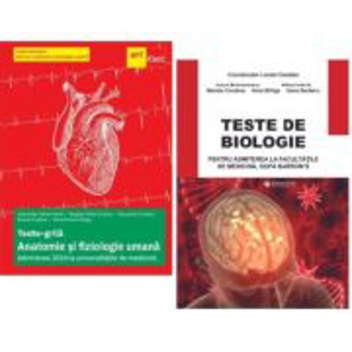 Pachet Admitere la facultatile de medicina dupa manualul Barron's. Teste grila de Anatomie si fiziologie umana - Alexandru Mihai Antohi, Lorela Carada