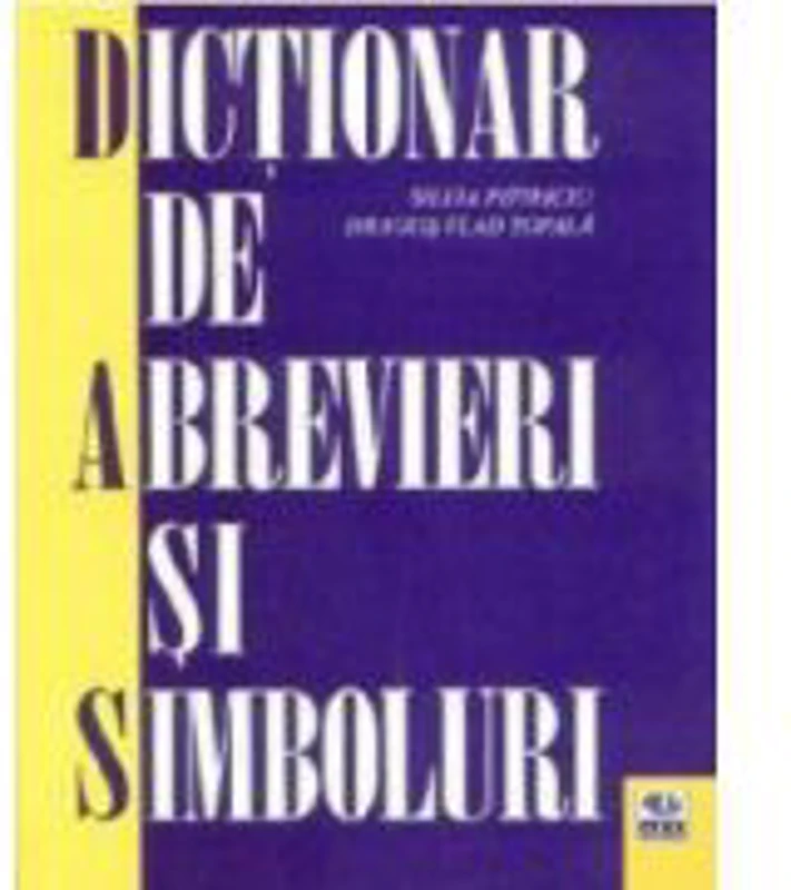 Dictionar de abrevieri si simboluri