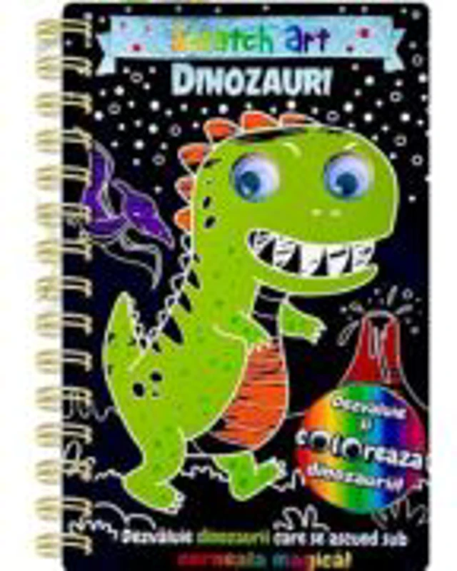 Dinozauri. Scratch Art