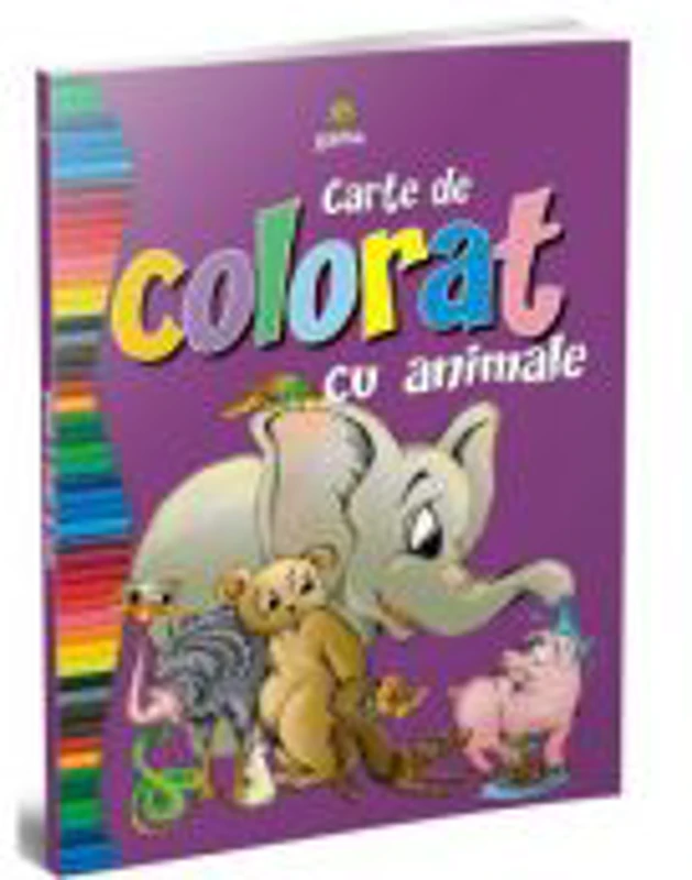 Carte de colorat cu animale