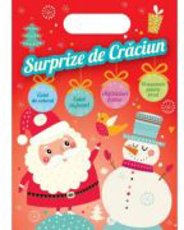 Surprize de Craciun. Carte de colorat cu abtibilduri