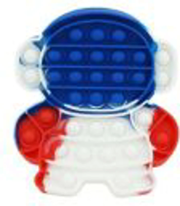 Jucarie antistres din silicon Pop it now and flip astronaut multicolor, FLIPPY
