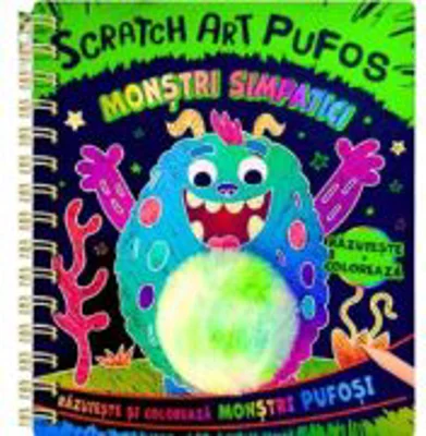 Monstri simpatici. Scratch Art. Pufos