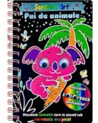 Pui de animale. Scratch Art
