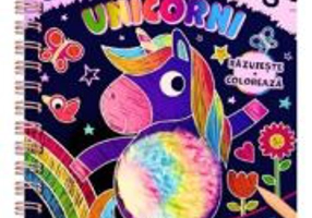 Unicorni. Scratch Art. Pufos