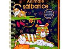 Animale salbatice. Scratch Art. Neon