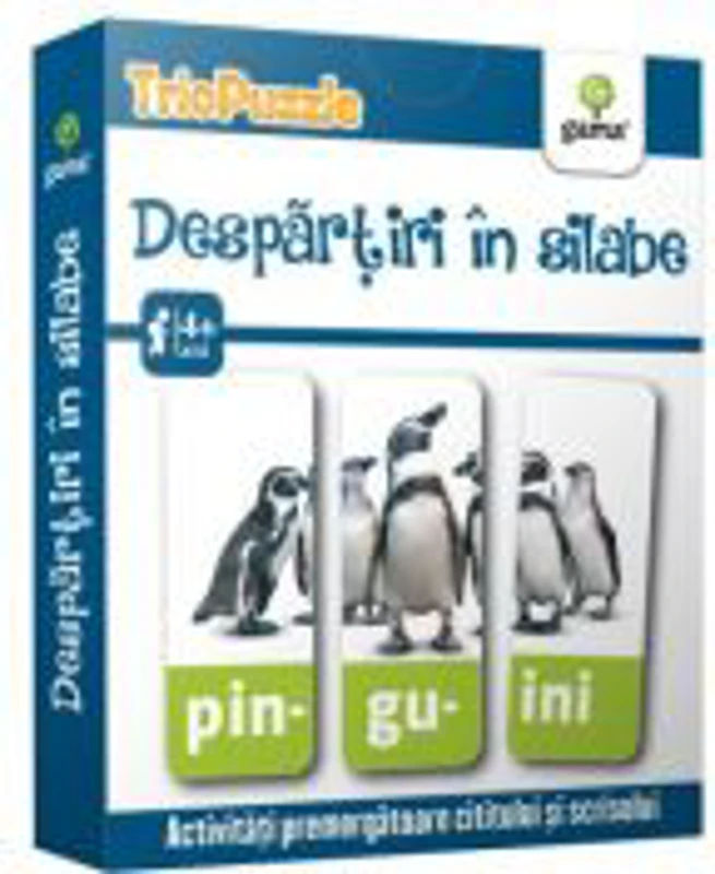 Triopuzzle. Despartiri in silabe. Activitati premergatoare cititului si scrisului