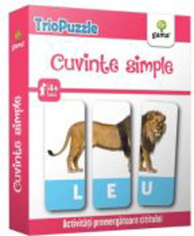 Triopuzzle. Cuvinte simple. Activitati premergatoare cititului