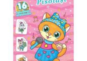 Pisoiasi. Carte de colorat cu 16 autocolante stralucitoare