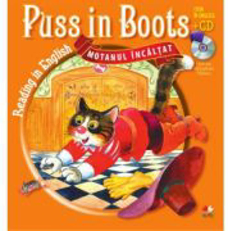 Reading in English. Puss in Boots. Motanul incaltat (Carte + CD audio)