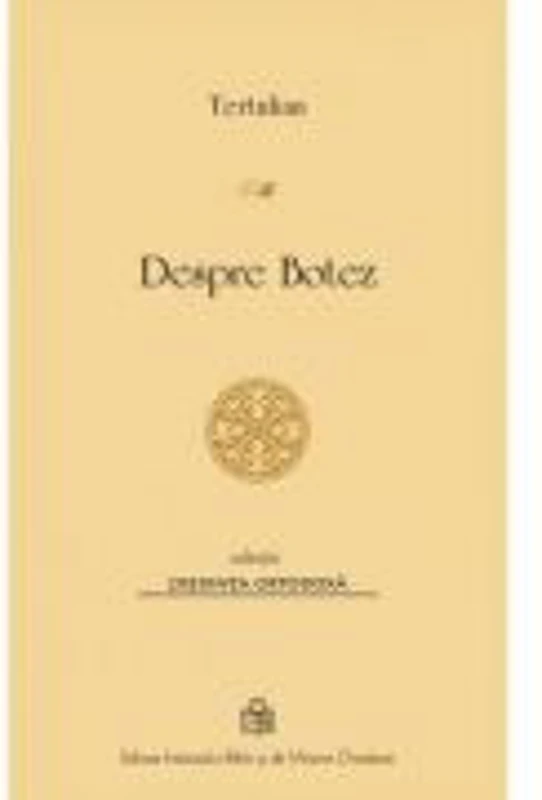 Despre Botez - Tertulian