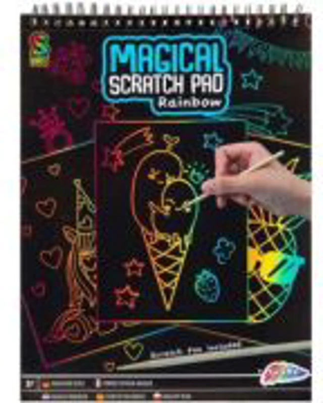 Caiet A4 razuibil Magical scratch
