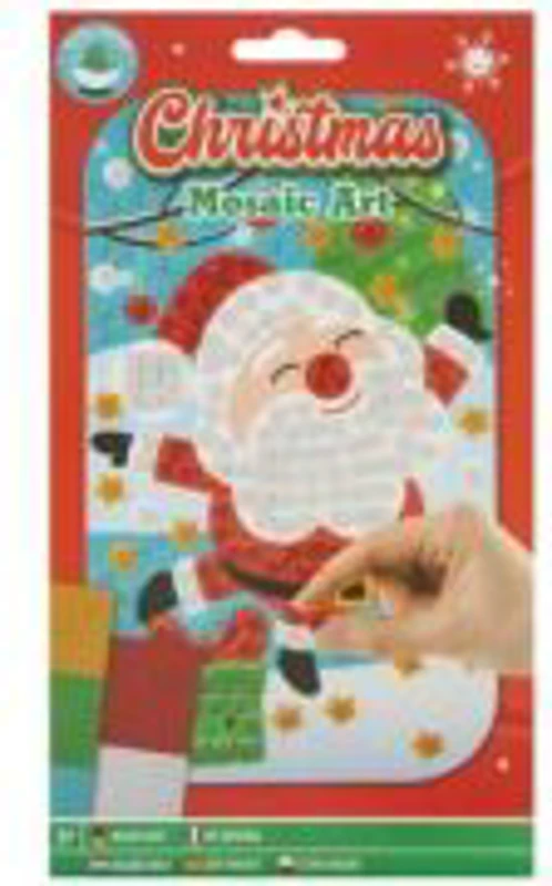 Set creativ, Mozaic cu tematica Mos Craciun
