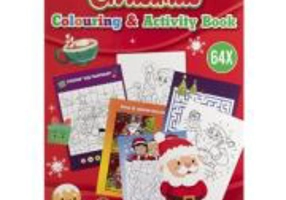 Carte de colorat cu activitati, Craciunul