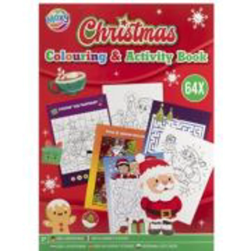 Carte de colorat cu activitati, Craciunul