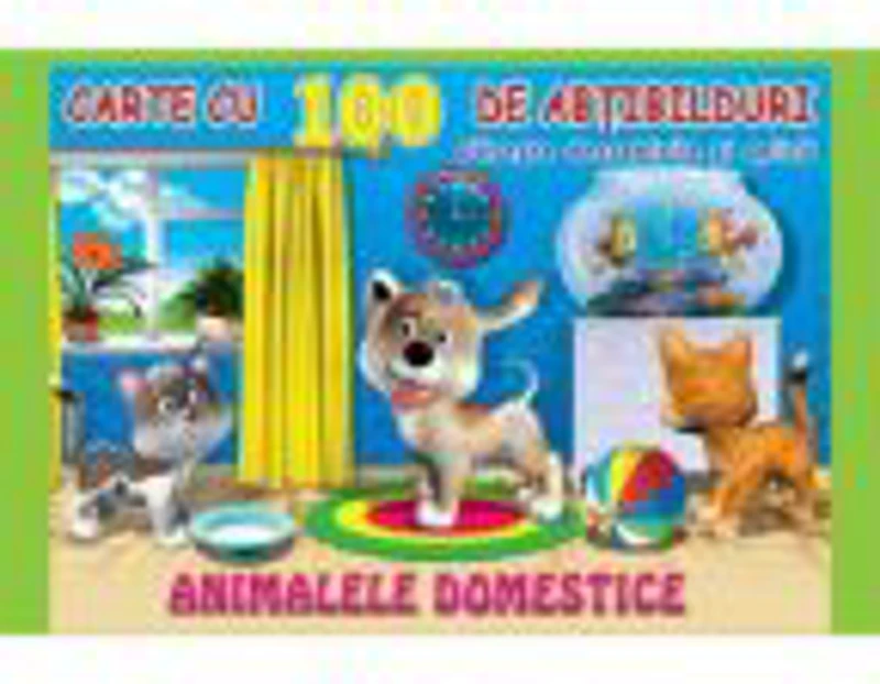 Animale domestice. Carte cu 100 de abtibilduri﻿