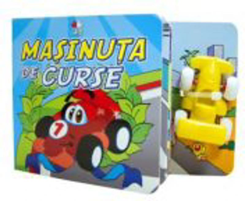 Masinuta de curse - Carte cu jucarie