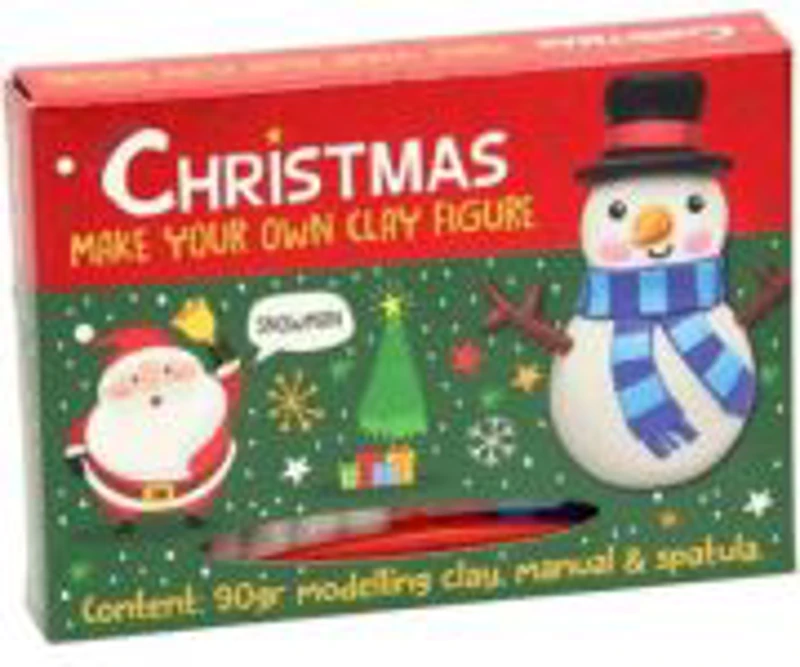 Set creeaza propria figurina din plastilina, tematica Craciun, om de zapada