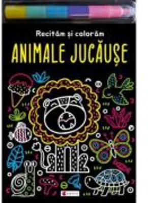 Animale jucause. Recitam si coloram