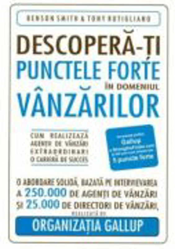 Descopera-ti punctele forte in domeniul vanzarilor - Benson Smith