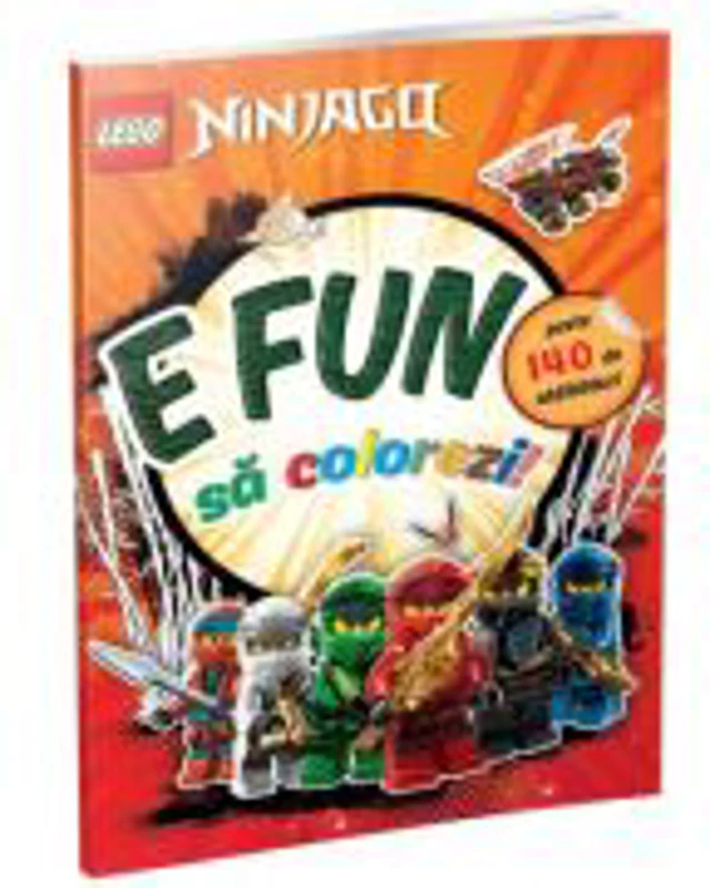 E fun sa colorezi - Ninjago (carte de colorat cu abtibilduri)