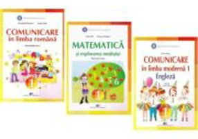 Pachet Manuale matematica si explorarea mediului plus Comunicare in limba Romana si Engleza clasa 1 - Cleopatra Mihailescu, Diana Latug