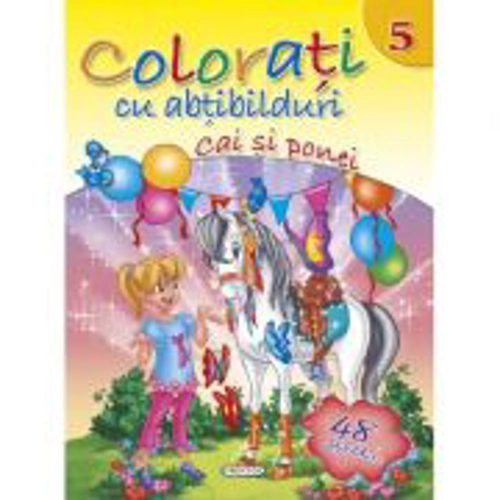 Colorati cu abtibilduri 5 - Cai si ponei