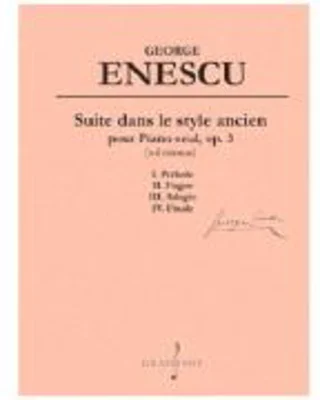 Suite dans le style ancien pour Piano seul, op. 3 (sol mineur)