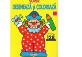 Super deseneaza si coloreaza 1. Contine 128 abtibilduri
