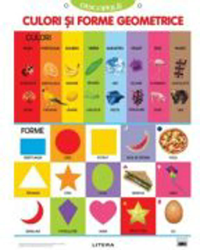Descopera! Culori si forme geometrice (planse educationale)
