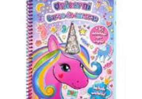 Unicorni. Carte de colorat cu machete