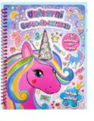 Unicorni. Carte de colorat cu machete