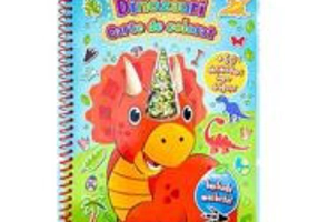 Dinozauri. Carte de colorat cu machete