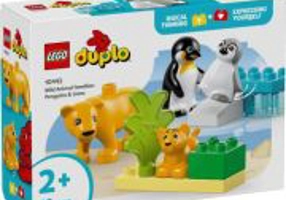 LEGO Duplo. Familii de animale salbatice: Pinguini si lei 10442, 10 piese