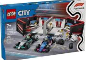 LEGO City. Garaj F1 si masini Mercedes-AMG si Alpine 60444, 678 piese