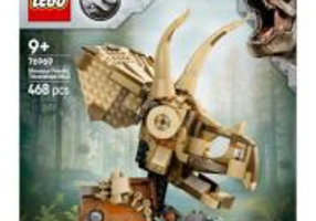 LEGO Jurassic World. Fosile de dinozaur. Craniu de Triceratops 76969, 468 piese