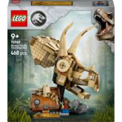 LEGO Jurassic World. Fosile de dinozaur. Craniu de Triceratops 76969, 468 piese