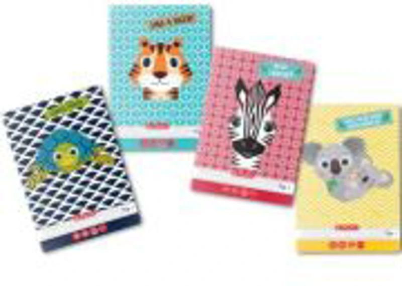 Set 5 Caiete A5 tip 1, 24 file, motiv Cute Animals, Herlitz (C2700)