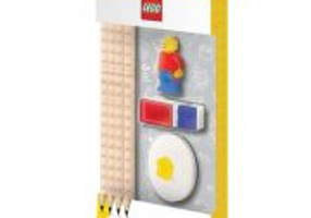 Set LEGO cu o minifigurina, 4 creioane, 1 topper, 1 ascutitoare 52053