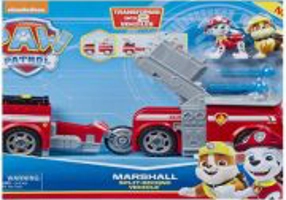 Patrula Catelusilor 2in1 Split Second Marshall masina de pompieri