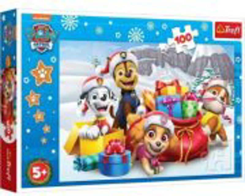 PUZZLE TREFL 100 PIESE PATRULA CATELUSILOR CRACIUNUL ALATURI DE PATRULA