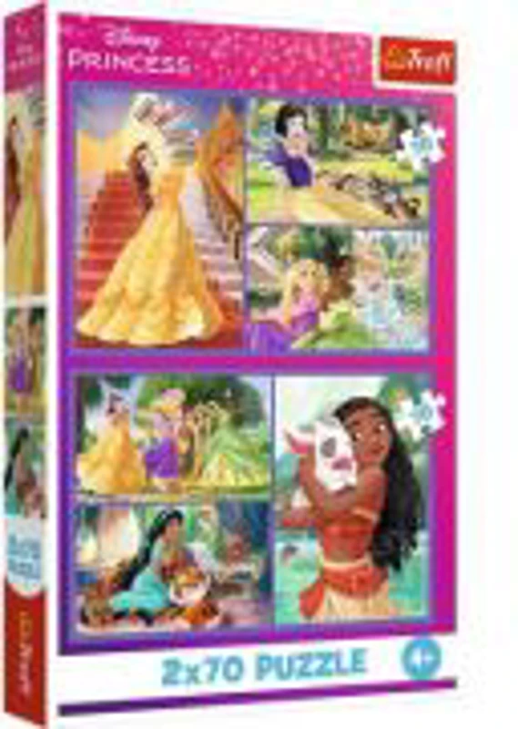 PUZZLE TREFL 2X70 DISNEY PRINCESS VIATA PRINTESELOR DISNEY