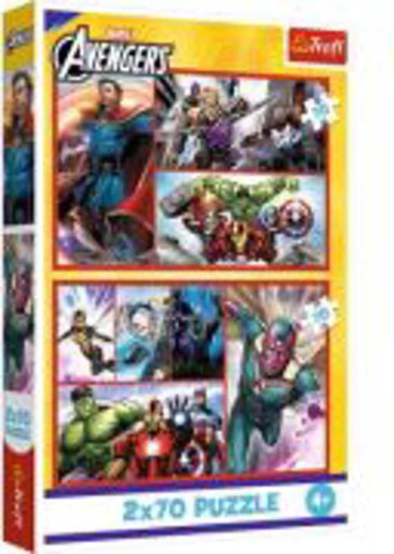 PUZZLE TREFL 2X70 MARVEL AVENGERS MISIUNEA SUPER EROILOR MARVEL AVENGERS