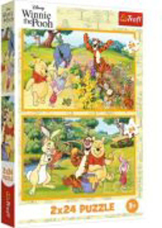 PUZZLE TREFL 2X24 DISNEY WINNIE THE POOH ZI DE JOACA CU WINNIE SI PRIETENII