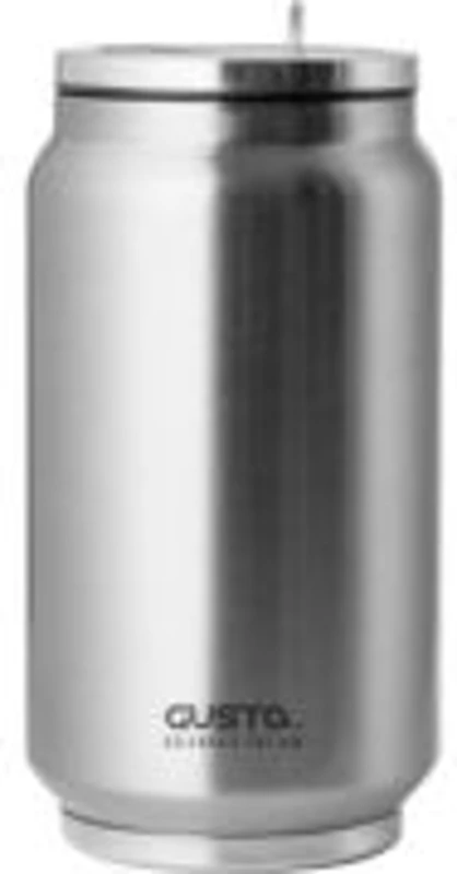 Doza termoizolanta Gusta, Inox, cu pai pliabil inclus, 260 ml