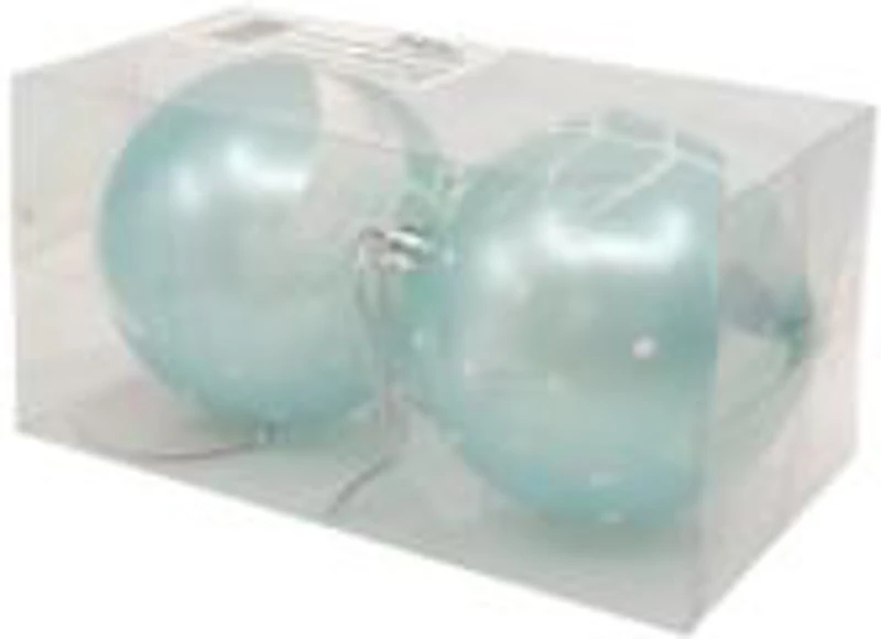 Set 2 globuri sticla turqoise XMAS BP220