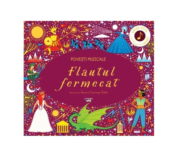 Povești muzicale. Flautul fermecat. Carte cu sunete - Hardcover - *** - Litera mică