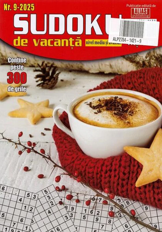 Sudoku de vacanță nr. 9/ 2025 - Paperback brosat - Alias Publishing