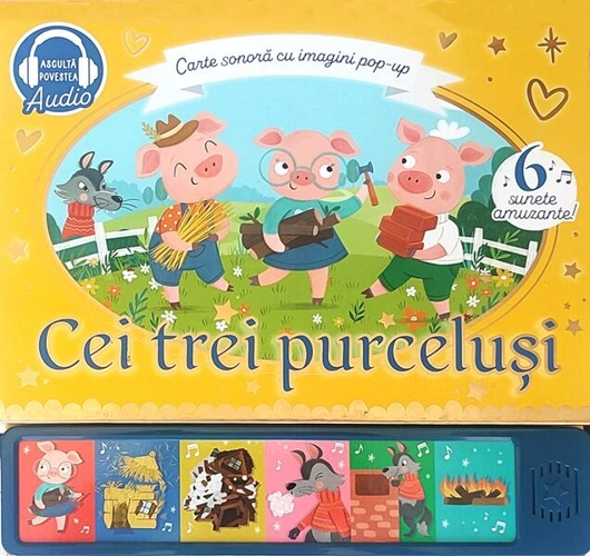Cei trei purceluși. Carte sonoră - Board book - Prut