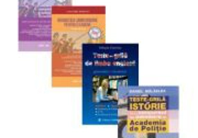 Pachet complet Admitere Academia de Politie Gramatica limbii romane, Notiuni, Exercitii si Grile. Teste grila de istorie Teste grila de limba engleza.